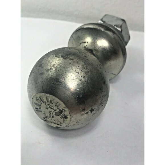 Made USA Silver Metal 1 7/8 inch Tow Hitch Ball 2000lb C1 6F - Picture 2 of 7
